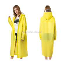 custom portable biodegradable reutilizable plastic eva waterproof hiking rain poncho raincoat